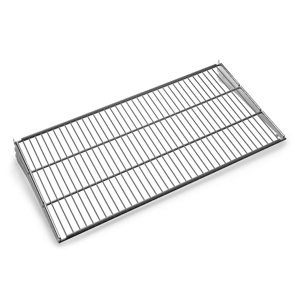 Triton Products Wire Shelf W/ Lock-On Hanging Brackets, Epoxy Coated Steel, Gray, 31" W x 5/8" H x 14-1/2" D 1720 - main